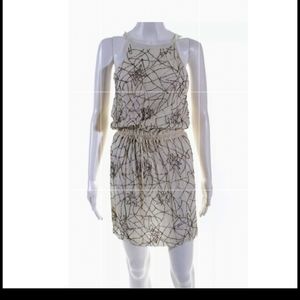 MLV white beaded mini dress xs
